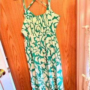 A New Day Teal and Cream Maxi Dress